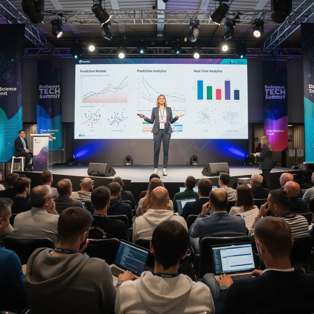 Adatvizualizációs diagram, amely a modellezési folyamat különböző lépéseit mutatja be.