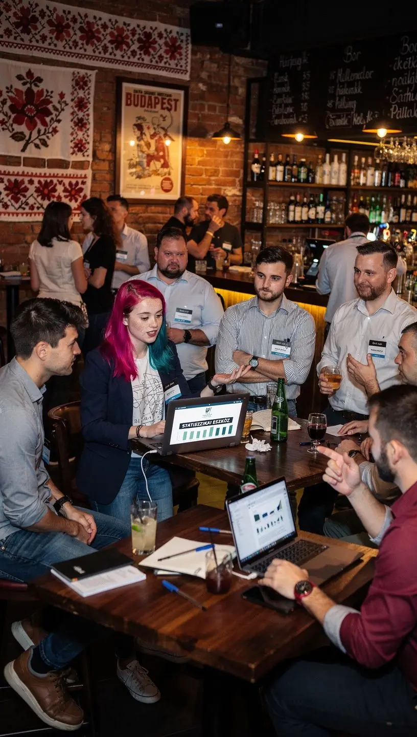 Adatvizualizációs diagram, amely a modellezési folyamat különböző lépéseit mutatja be.